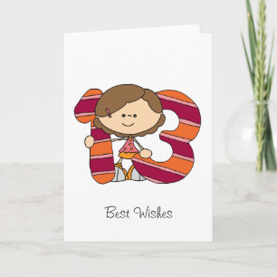 Cartão 13th Birthday - Greetings Card - Girl