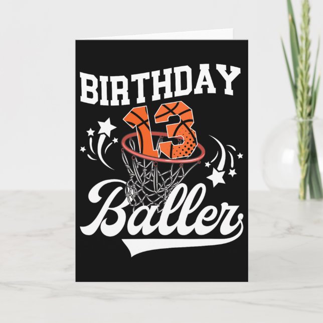 Cartão 13th Sketll Birthday Thirteen Year Old Sketll Play (Frente)