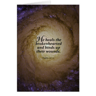 Cartão 147:3 do salmo