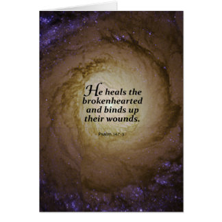 Cartão 147:3 do salmo