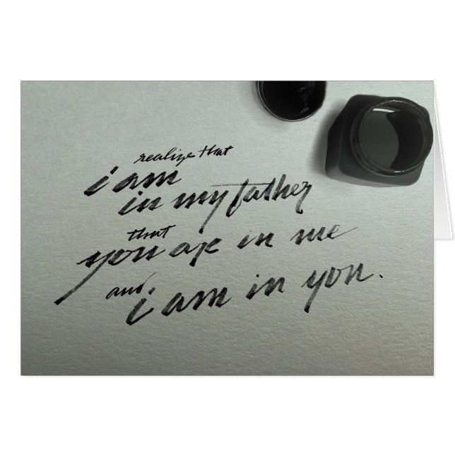 Cartão 14:20 de John (Frente horizontal)