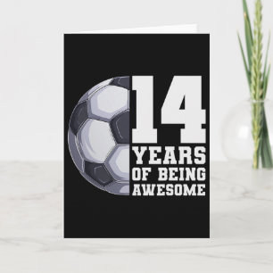 Cartão 14 Anos De Ser Incrível Futebol Masculino 14º Aniv