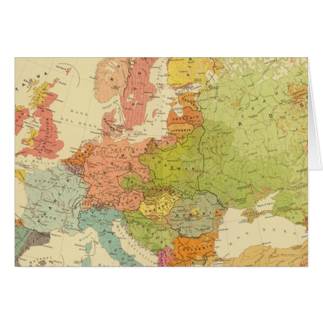 Cartão 1516 Etnografia europeia (Frente Horizontal)