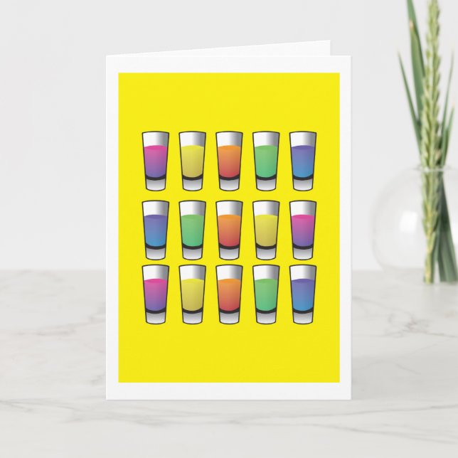 Cartão 15 atiradores de licor (Frente)