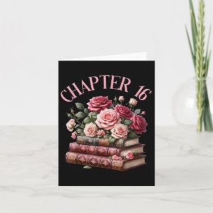 Cartão 16º Aniversário Capítulo 16 Livro de Camisas de Na