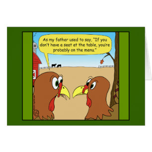 Cartão 1606 Assento na mesa de Ação de Graças