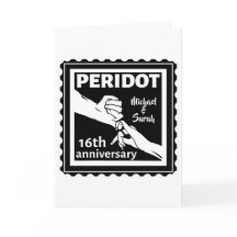 16th wedding anniversary black and white hands