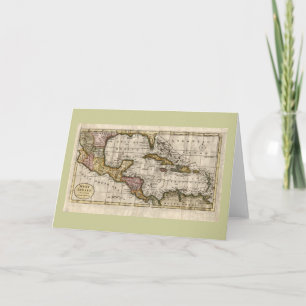 Cartão 1790 Map of The West Indies by Dilly and Robinson