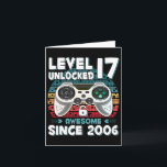 Cartão 17 anos Bday Son Boy Engraçado Jogador 17 anos de<br><div class="desc">17 anos Menino Engraçado Jogador de 17 anos de idade</div>