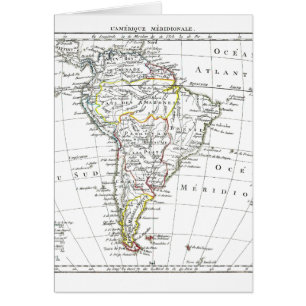 Cartão 1806 mapa - L'Amérique Méridionale
