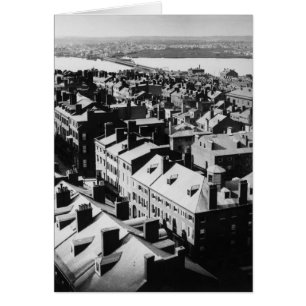 Cartão 1859: A cidade de Boston, Massachusetts