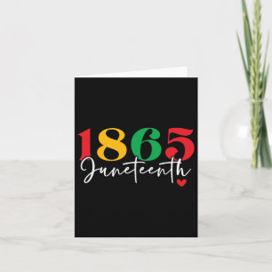 Cartão 1865 Décima Sétima Celebração da História Negra Mê