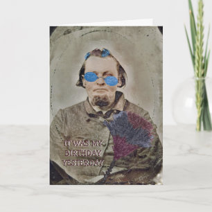 Cartão 1870's  Tintype Colorful Storyteller  Photograph