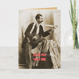 CARTÃO 1890'S BANJO PICKER CUSTOM CARD ANY TEXT PHOTO