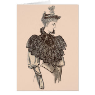 Cartão 1897 Mulher vitoriana