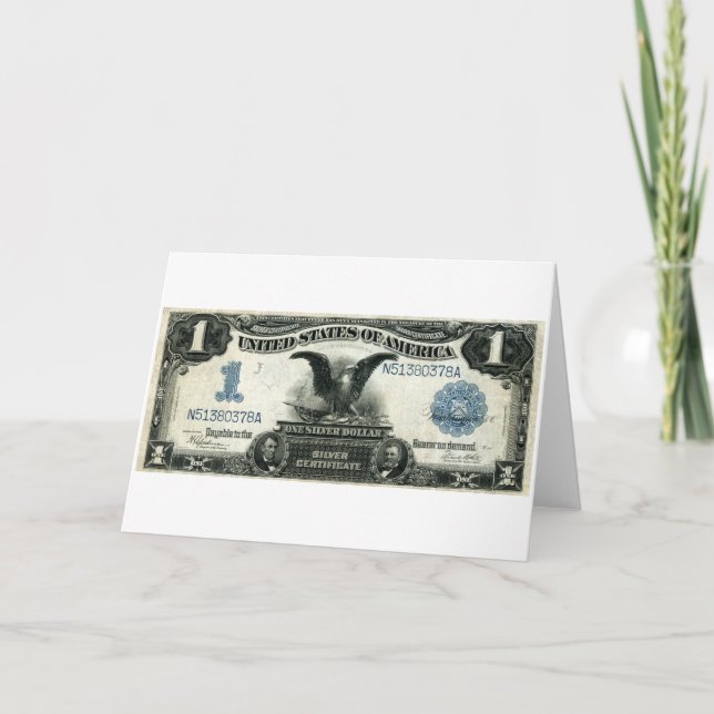 Cartão 1899 um certificado de prata dos E.U. do dólar (Frente)