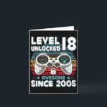Cartão 18 anos Bday Son Boy Gamer 18 anos<br><div class="desc">18 anos Bday Son Boy Gamer 18 anos Aniversário</div>