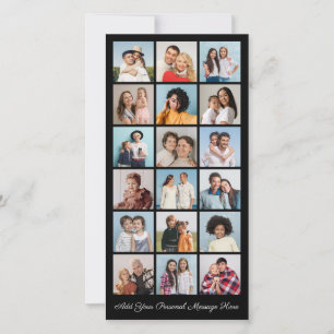 Cartão 18 Colagem de Fotos Adicionar Sua Própria Saudação