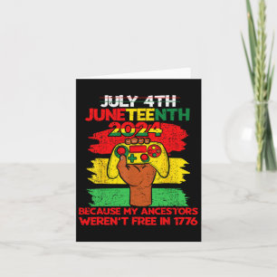 Cartão 18 de julho de 1865 4º Porque Meus Ancestrais Afri