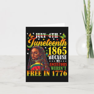 Cartão 18 de junho de 1865 porque meus ancestrais não est