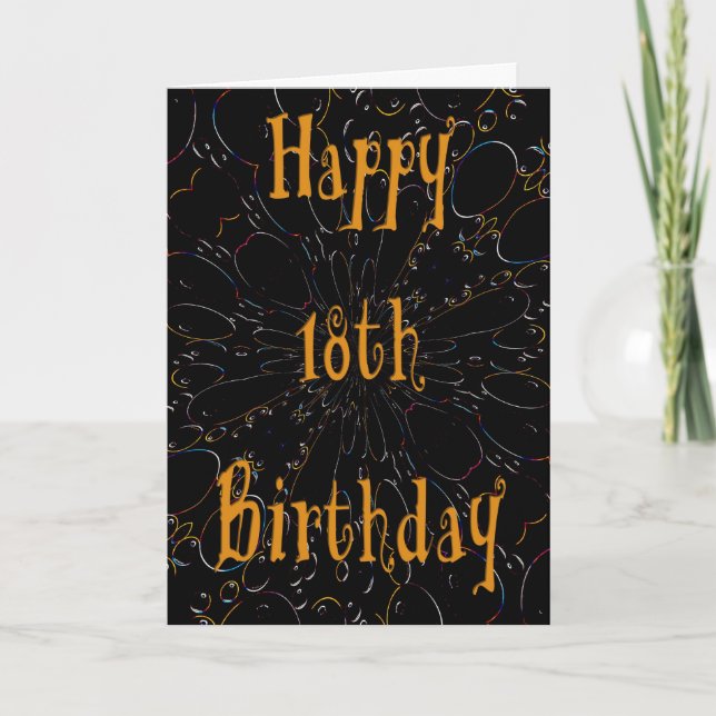 Cartão 18th Birthday Card (Frente)