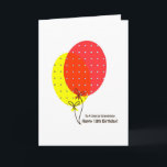 Cartão 18th Birthday Grandniece Cards, Colorful Balloons<br><div class="desc">A simple,  clean,  nice and colorful balloons card for a grandniece/great niece on her 18th birthday. Inside text is customizable.</div>