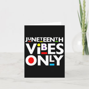 Cartão 19ª Vibes Apenas Homens Negros Melaninos Mulheres