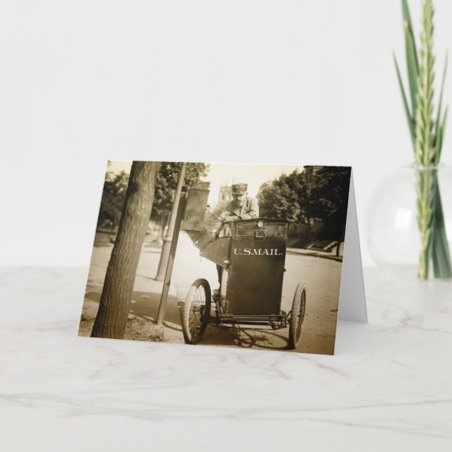 Cartão 1900s Mail Man (Frente)