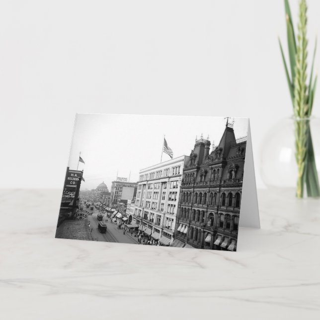 Cartão 1904 Main St. Buffalo NY Greeting Card (Frente)