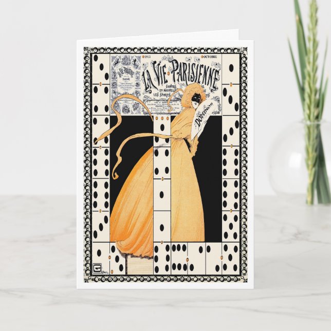 CARTÃO 1912"DEIXE OS JOGOS COMEÇAREM"ART DECO FRANCÊS HAL (Frente)