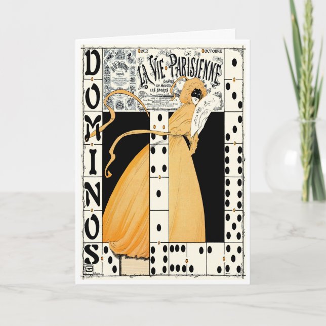 CARTÃO 1912! "DOMINOS~EXPECT THE UNEXPECTED" (Frente)