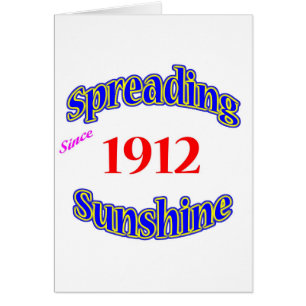 Cartão 1912 luzes do sol de espalhamento