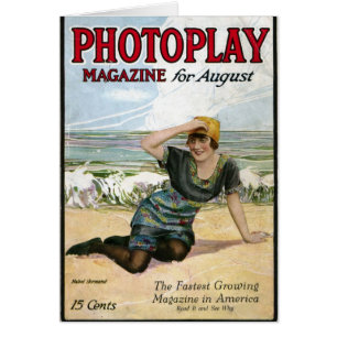 Cartão 1915 da capa de revista do vintage de Mabel