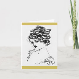 Cartão 1917 Art Nouveau Note Cards!