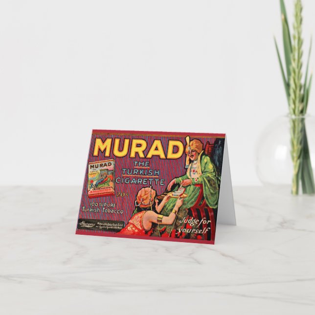 Cartão 1919 Cigarros assassinados e (Frente)