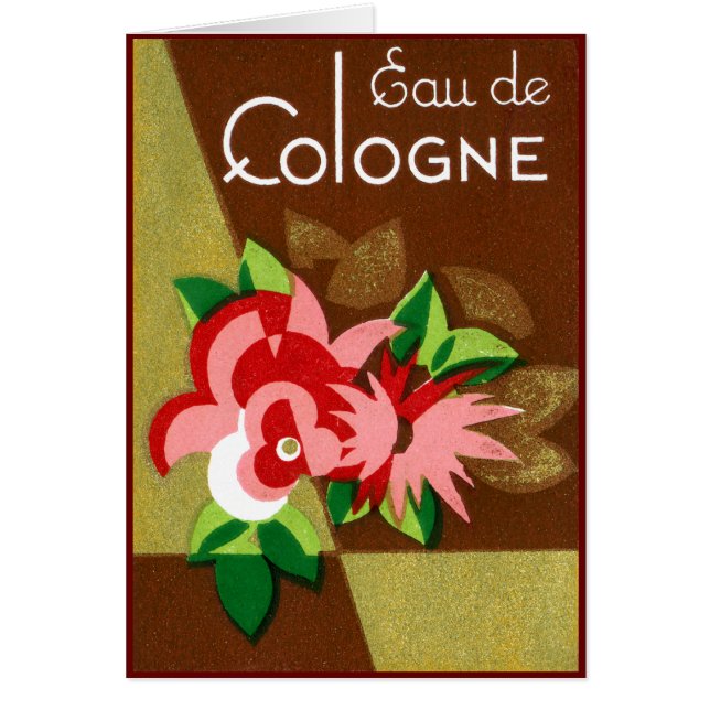 Cartão 1920 Eau de Colônia perfume (Frente)