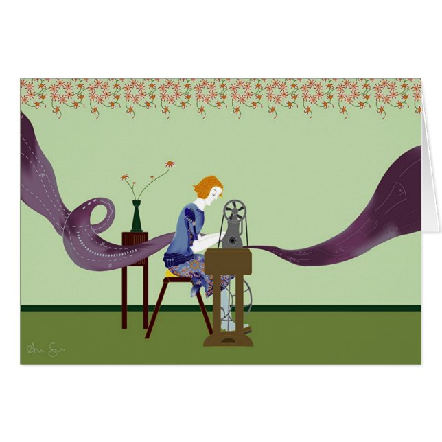 CARTÃO 1927SEWMACHINING (Frente Horizontal)