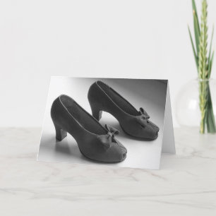 Cartão 1940's Peep Toe Heels Greeting or Note Card