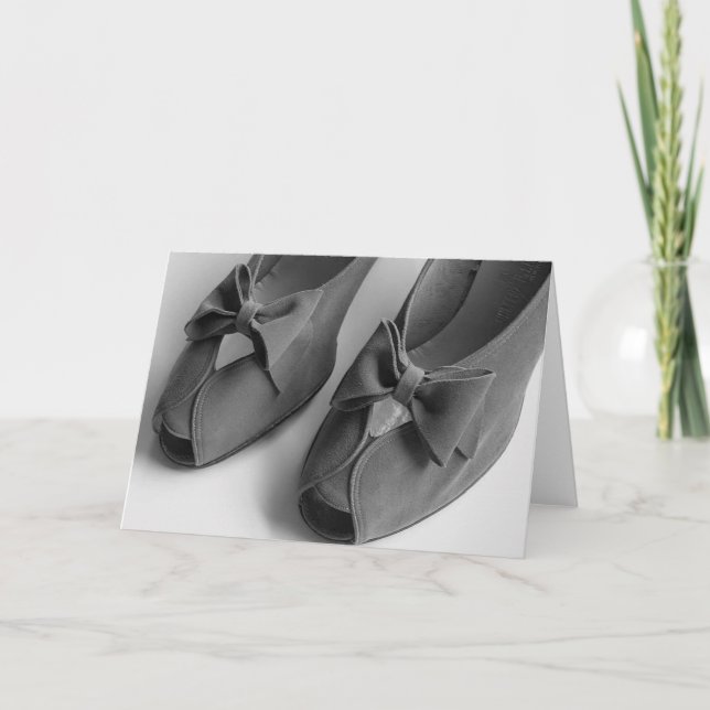 Cartão 1940's Peep Toe Heels Greeting or Note Card (Frente)