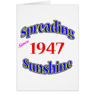 Cartão 1947 luzes do sol de espalhamento