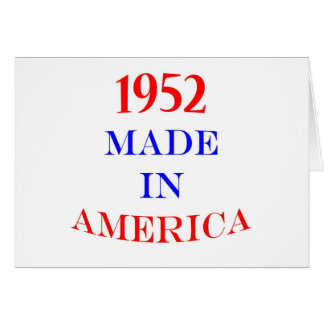 Cartão 1952 fez em América