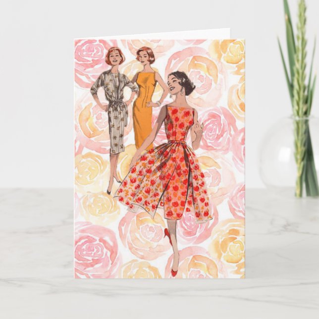 Cartão 1958 Fashion (Frente)