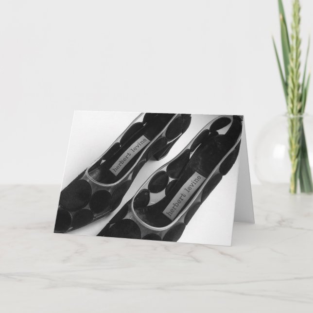 Cartão 1960's Herbert Levine Heels Greeting or Note Card (Frente)
