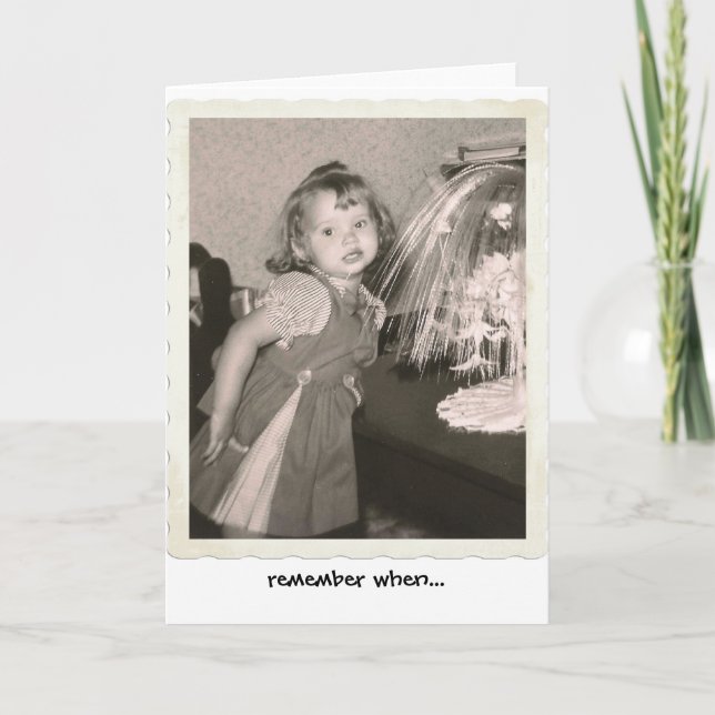 Cartão 1960's Little Cute Girl in Dress (Frente)