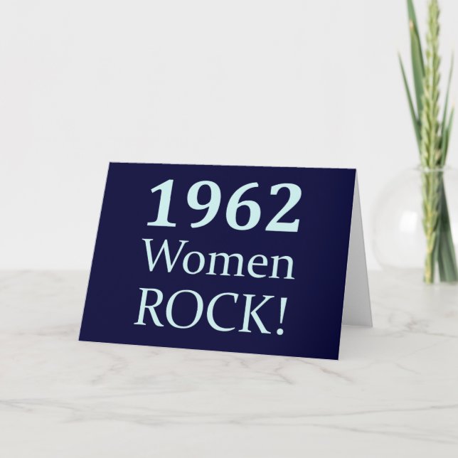 Cartão 1962 Women Rock, 50th Birthday (Frente)