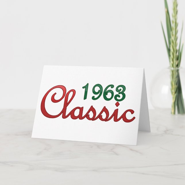 Cartão 1963 Classic (Frente)