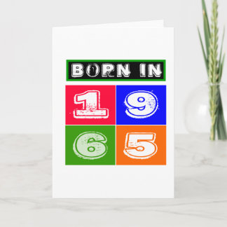 Cartão 1965 Birthday Designs