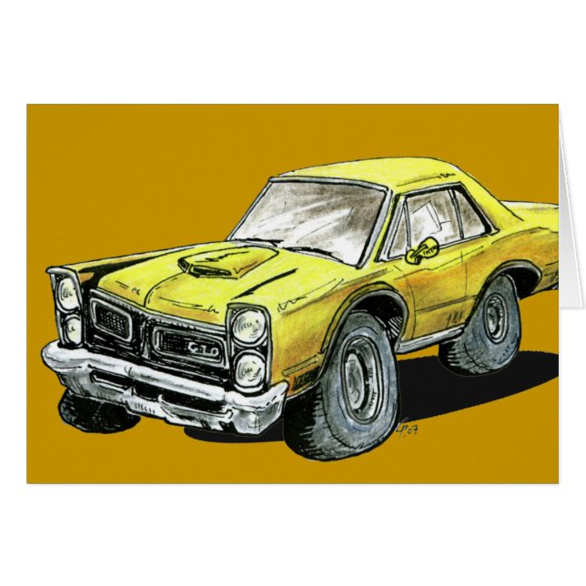 Cartão 1965 Pontiac GTO (Frente Horizontal)