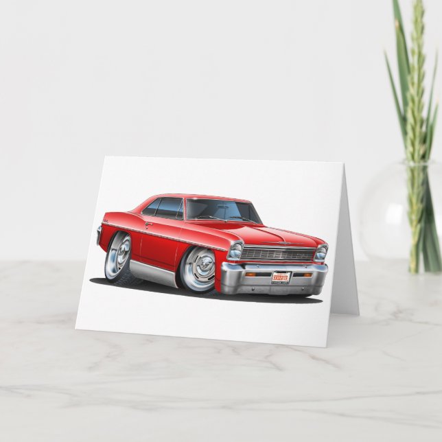 Cartão 1966-67 Nova Red Car (Frente)