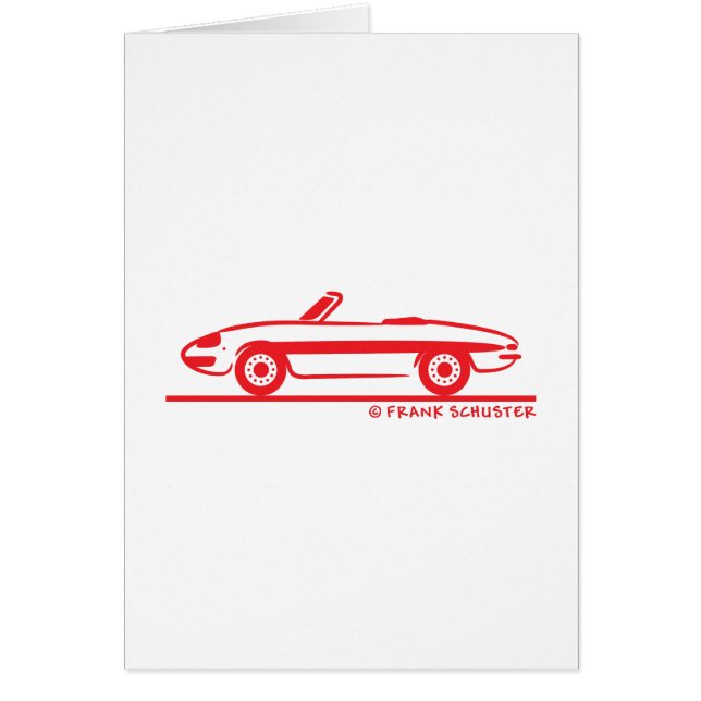 Cartão 1966 Alfa Romeo Duetto Spider Veloce (Frente)